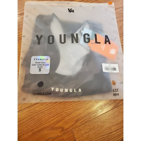 YoungLA Tank Men's Size Small Camo Blk Performance‎ Line Hydrocool Racerback NWT - Picture 9 of 9